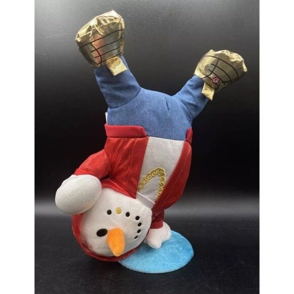 Gemmy Hip Hop Rap Snowman Sings Vanilla Ice Ice Baby Dances 13” Handstand - Picture 1 of 6